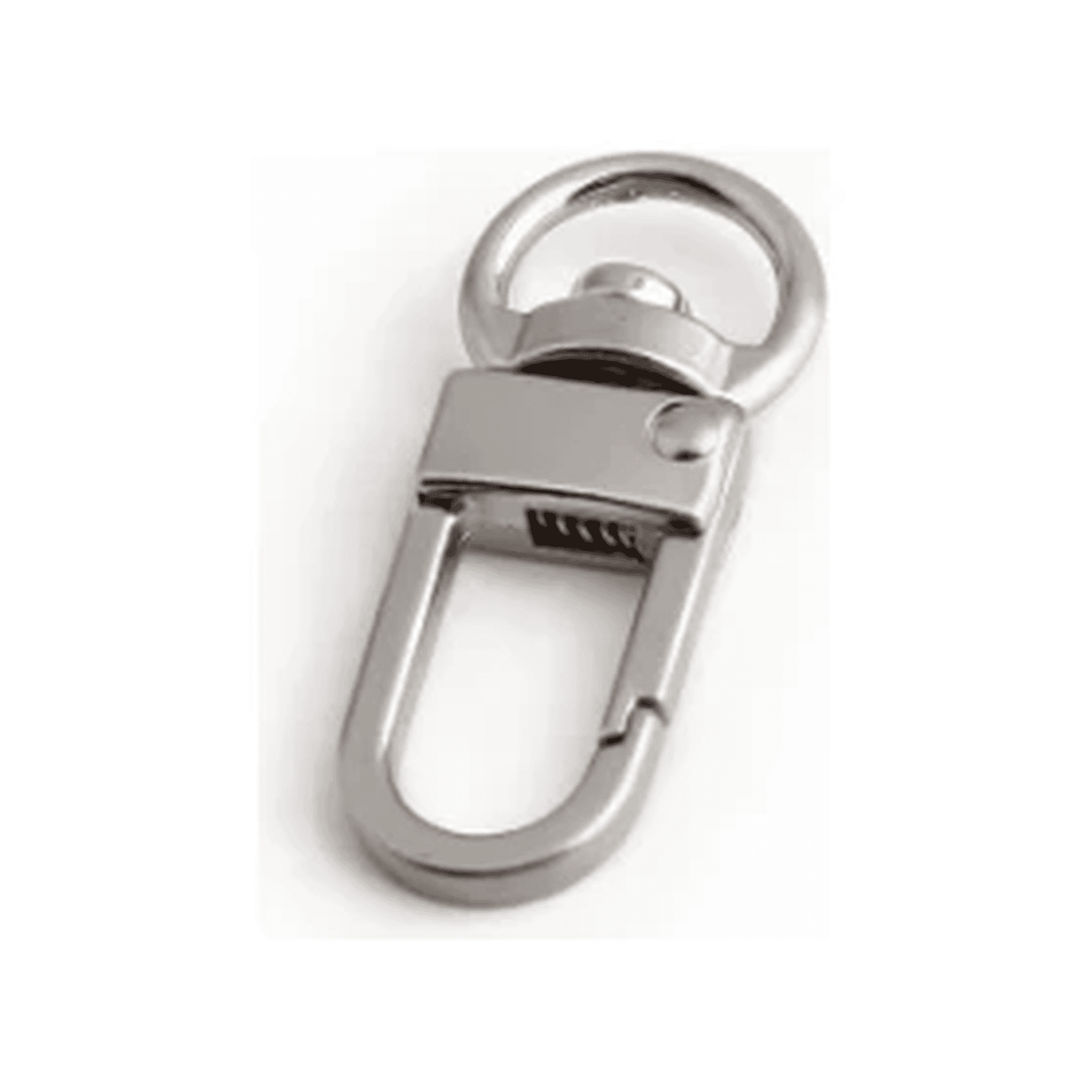 13mm swivel snap hook in silver, perfect for adding to a tassel cap