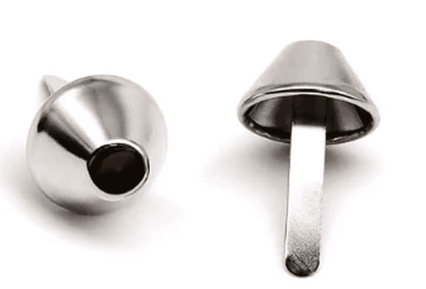 15mm silver bucket bag feet come with washers for fixing