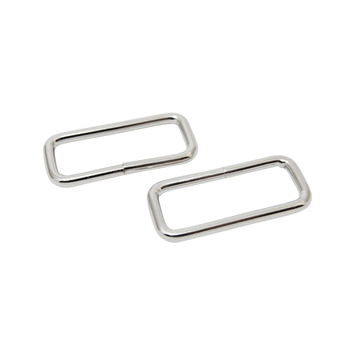 11/4" wife form silver rectangle ring connectors