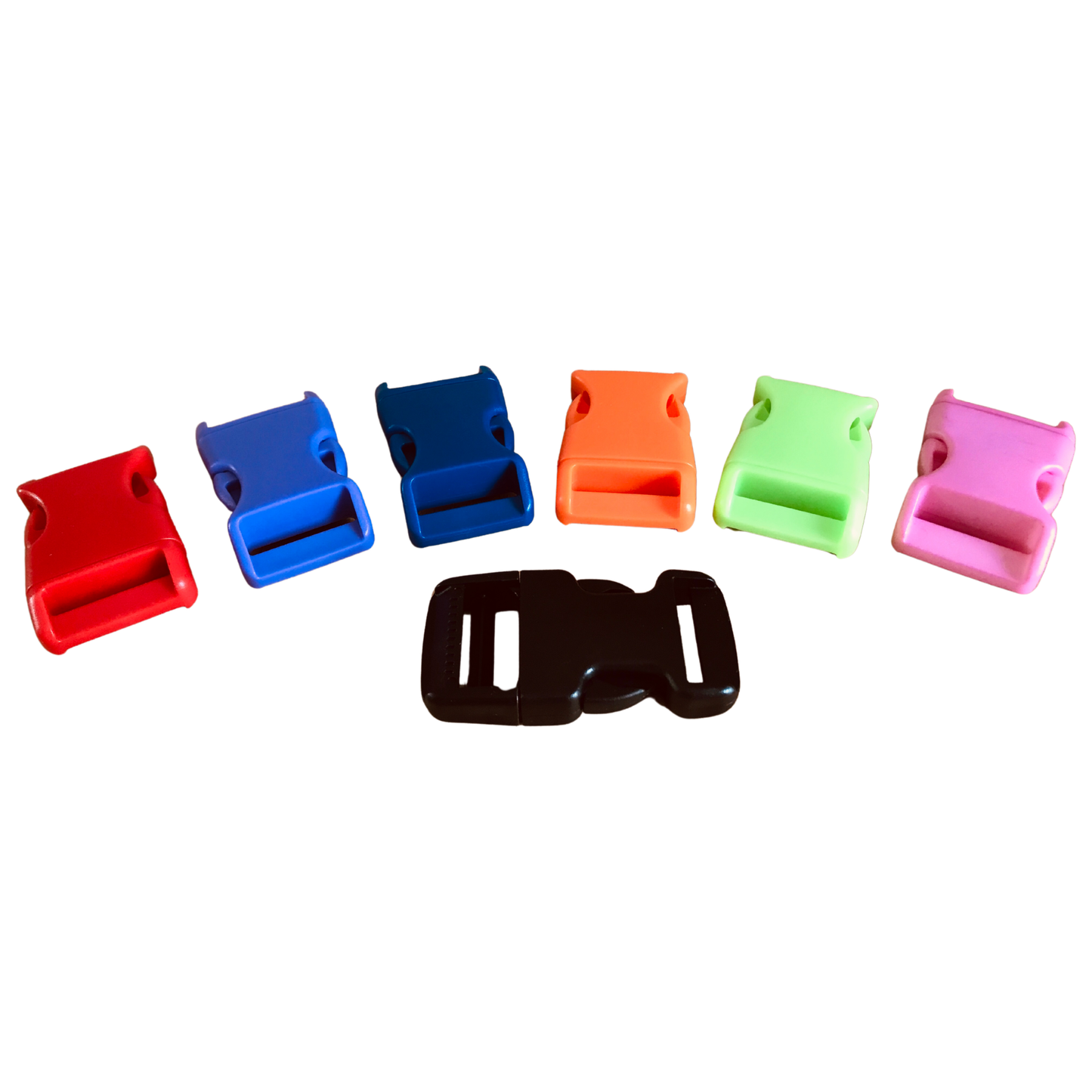 delrin backpack buckles in seven jazzy colours