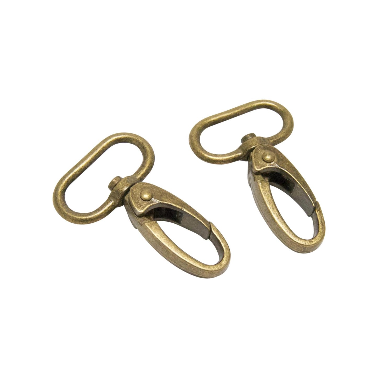 1" Swivel Snap Hook, Antique Brass