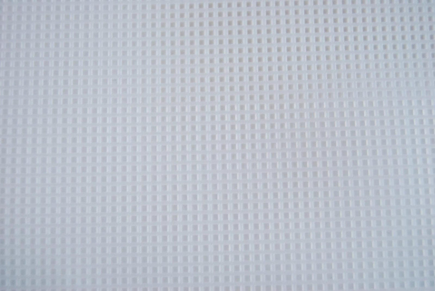 Plastic canvas is available in two sizes 12" x 18" and 13" x 22"