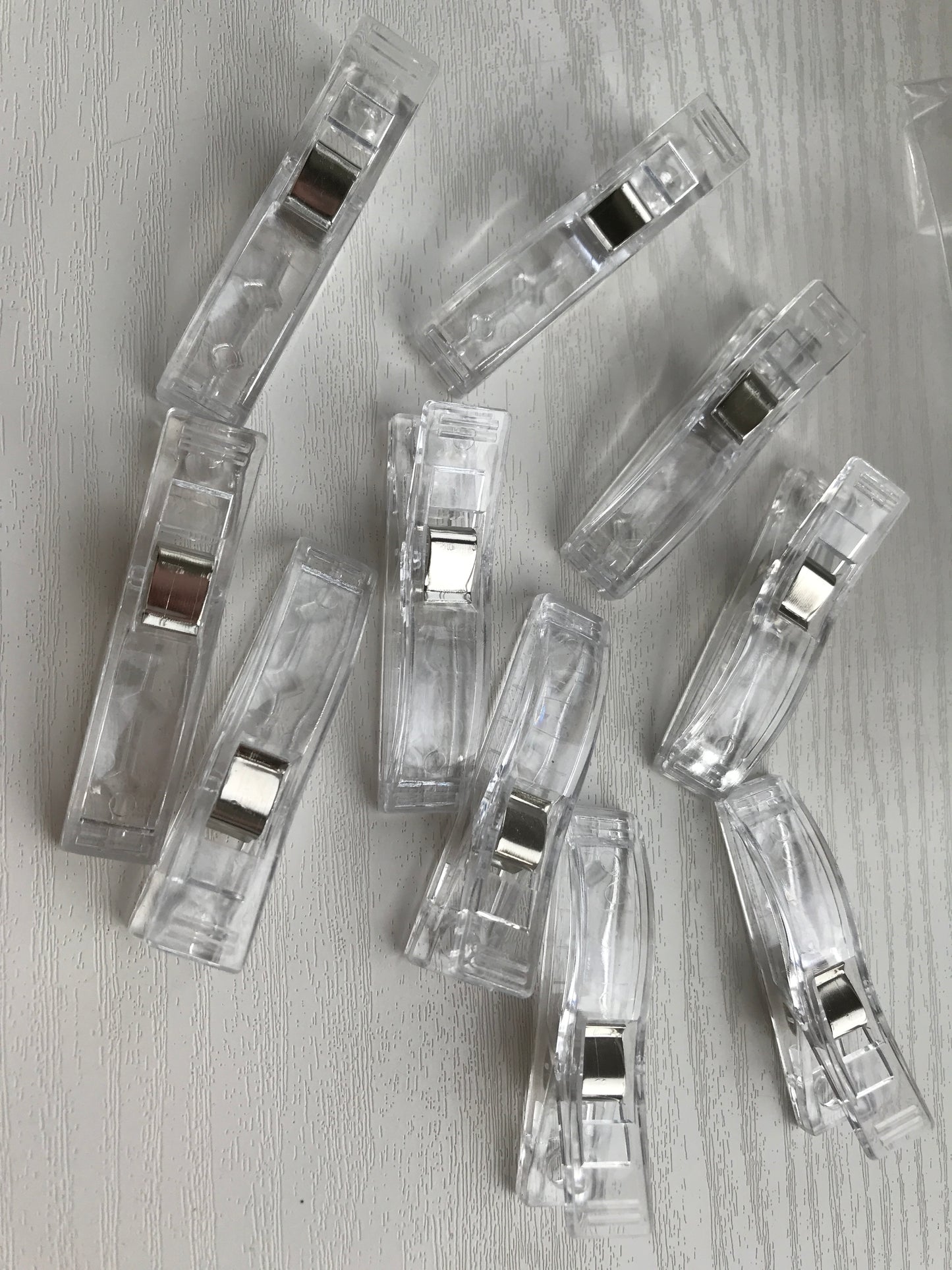 Long Sewing Clips - Clear Colour