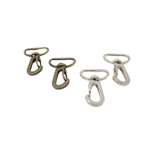 20mm snaps hooks in silver or antique brass