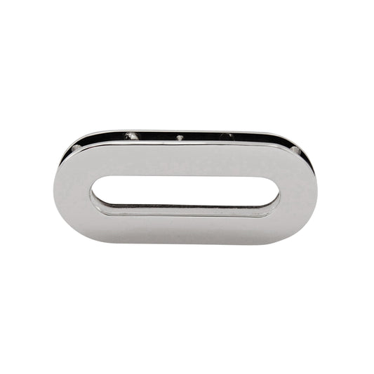 25mm oval eyelets in silver can be used to attach bag handles or to add decoration to a bag 