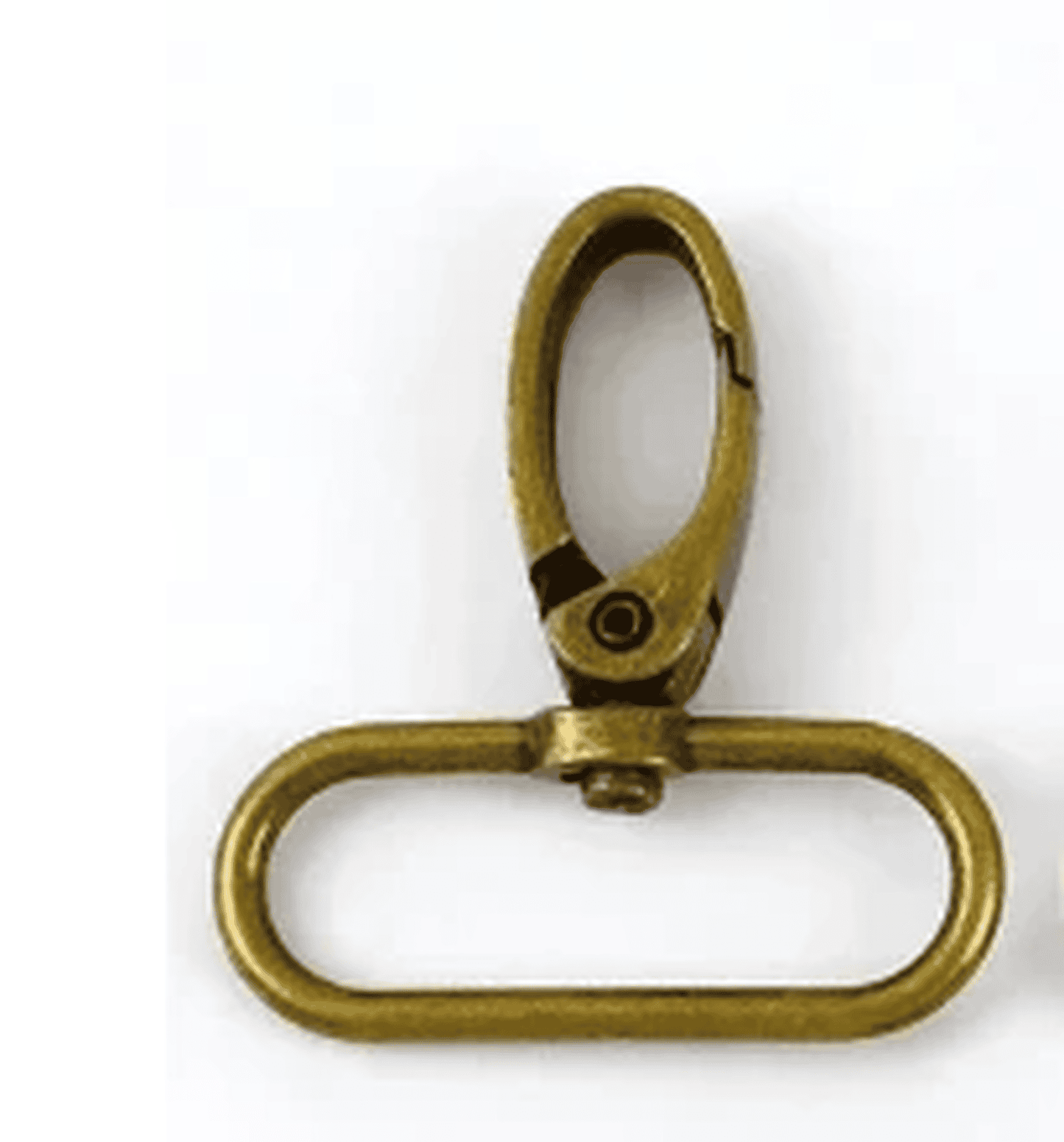swivel snaps hooks are available in two colours, antique brass or silver 