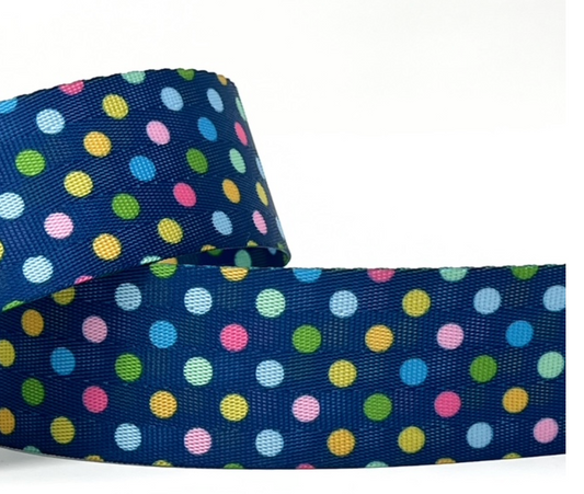 Polka Dot Webbing with matching zip tape