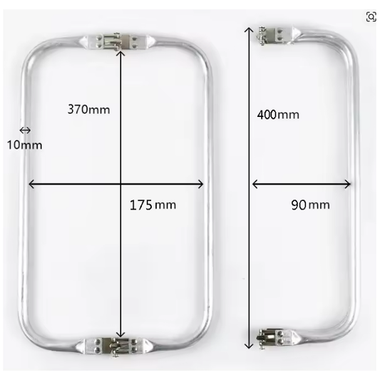 40cm tubular bag frames are used to make carpet bags 