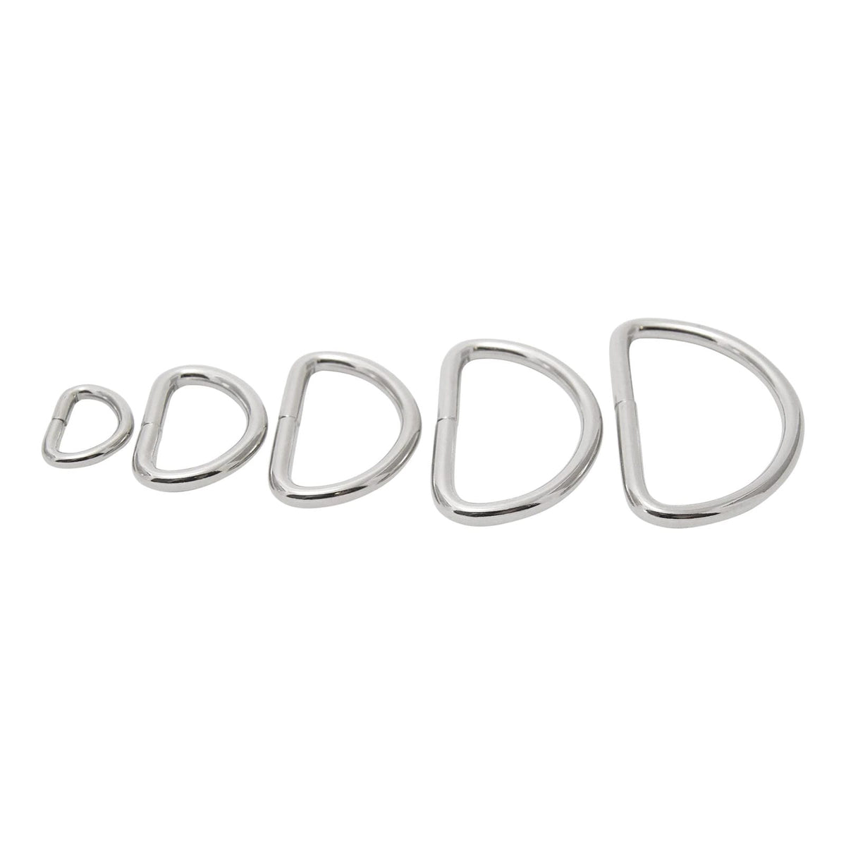 D rings, 5 sizes – Bobbin Girl Bag Making Supplies