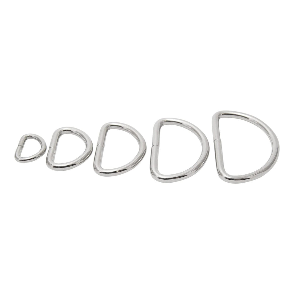 D rings, 5 sizes – Bobbin Girl Bag Making Supplies