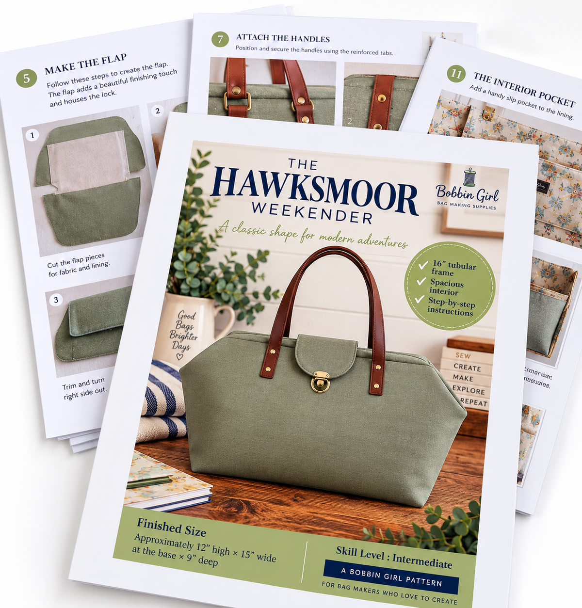 printed edition of the Hawksmoor Weekender pattern