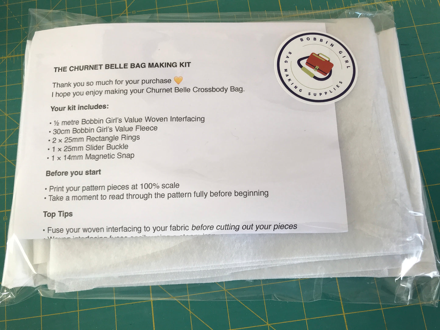 Churnet Belle Bag Making Kit – Everything You Need (Beginner Friendly)