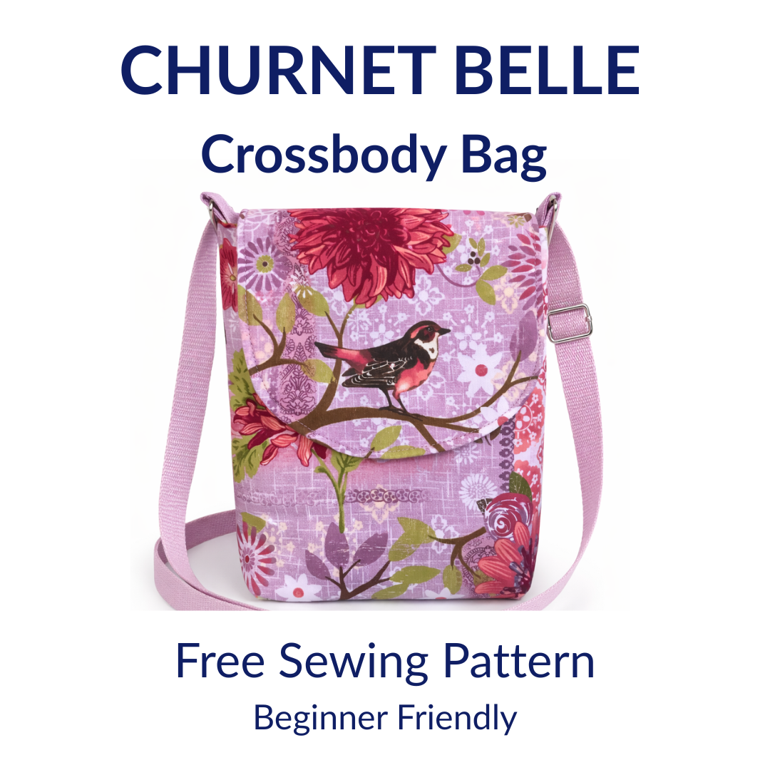 The Churnet Belle Crossbody Bag – Free Sewing Pattern (Beginner Friendly)