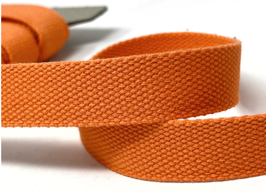 1" (25mm) wide orange webbing